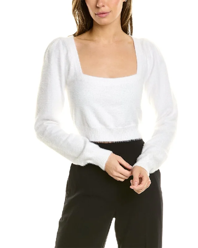 Lyra & Co Fuzzy Crop Sweater