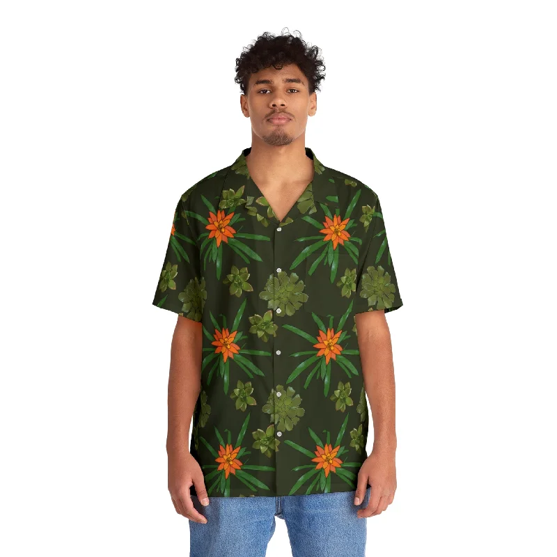 Succulent Houseplant Men's Hawaiian Shirt